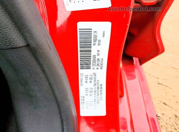 1C3CCCBG3GN162240 2016 CHRYSLER 200 Red Вид наклейки з VIN-кодом