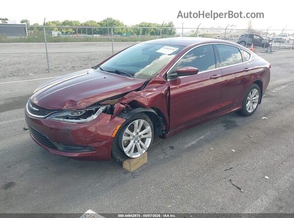 1C3CCCFB2HN501621 2017 CHRYSLER 200 Бордовый Передняя левая четверть