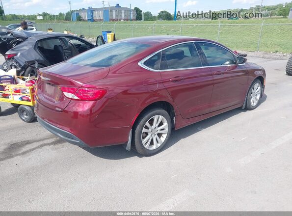 1C3CCCFB2HN501621 2017 CHRYSLER 200 Бордовый Задняя правая четверть