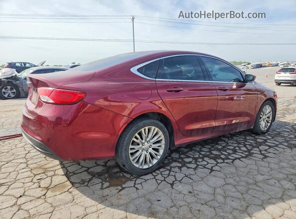 1C3CCCFB7HN509696 2017 CHRYSLER 200 Красный Задняя правая четверть