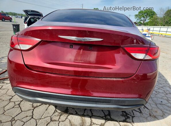 1C3CCCFB7HN509696 2017 CHRYSLER 200 Красный Вид сзади