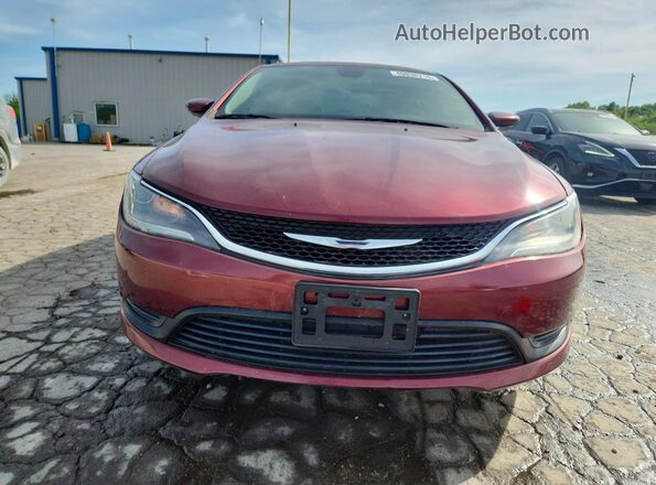 1C3CCCFB7HN509696 2017 CHRYSLER 200 Красный Вид спереди