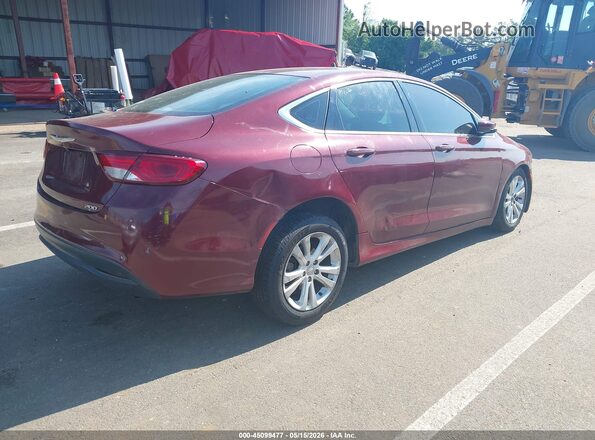 1C3CCCFB9GN194303 2016 CHRYSLER 200 Maroon Tył prawy