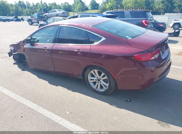 1C3CCCFB9GN194303 2016 CHRYSLER 200 Maroon Tył lewy