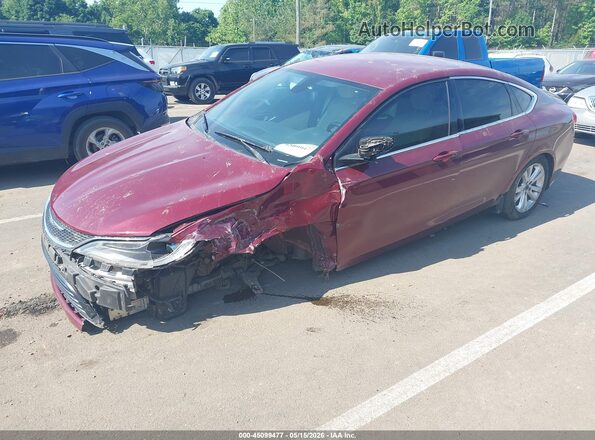 1C3CCCFB9GN194303 2016 CHRYSLER 200 Maroon Przód lewy
