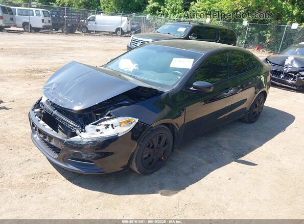 1C3CDFAAXGD517342 2016 DODGE DART Black Front left