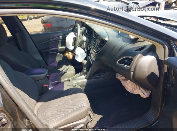 1C3CDFAAXGD517342 2016 DODGE DART Black Front interior view