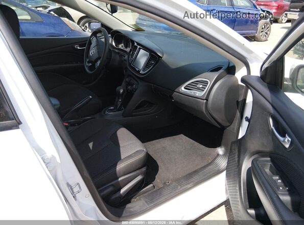 1C3CDFBB1GD625159 2016 DODGE DART White Front interior view