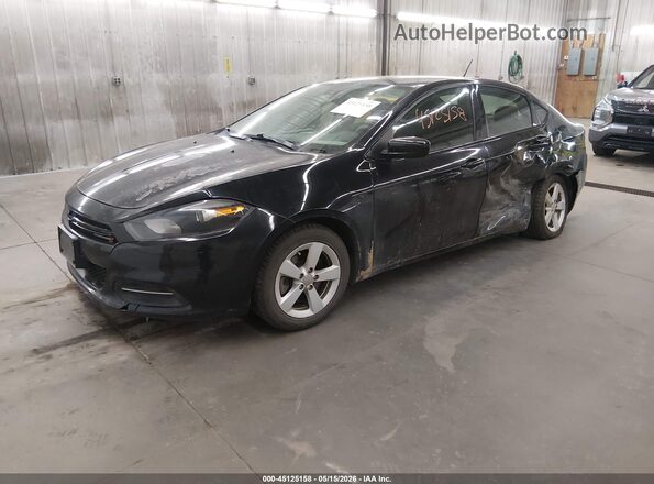 1C3CDFBB2GD623467 2016 DODGE DART Black Առջևի ձախ երեք քառորդ տեսարան