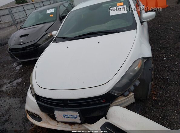 1C3CDFBB5GD505557 2016 DODGE DART White Առջևի վահանակի տեսք