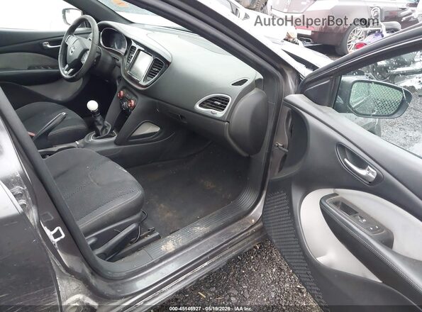 1C3CDFBB5GD630137 2016 DODGE DART Серый Вид салона спереди