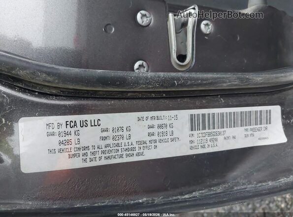 1C3CDFBB5GD630137 2016 DODGE DART Серый Вид подкапотного пространства