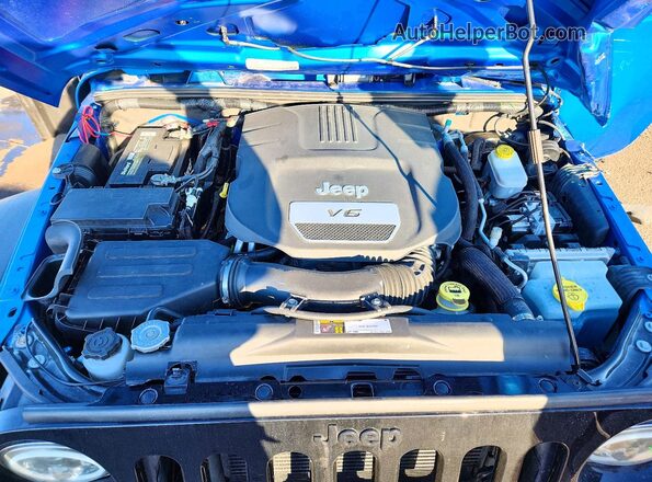 1C4AJWAG2GL165802 2016 JEEP WRANGLER Blue Շարժիչի բաժամունքի տեսք