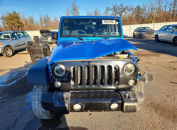 1C4AJWAG2GL165802 2016 JEEP WRANGLER Blue Դիմացի տեսք