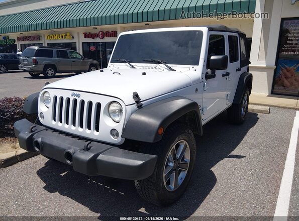 1C4BJWDG0GL335719 2016 JEEP WRANGLER UNLIMITED White Przód lewy