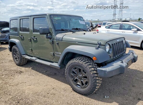 1C4BJWDG1GL130068 2016 JEEP WRANGLER Зеленый Передняя правая четверть
