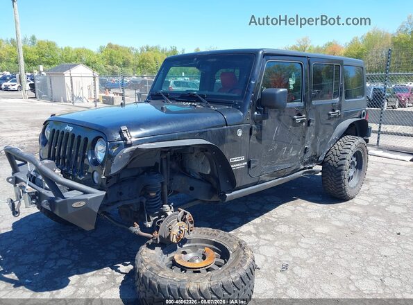 1C4BJWDG1GL303829 2016 JEEP WRANGLER UNLIMITED Черный Передняя левая четверть
