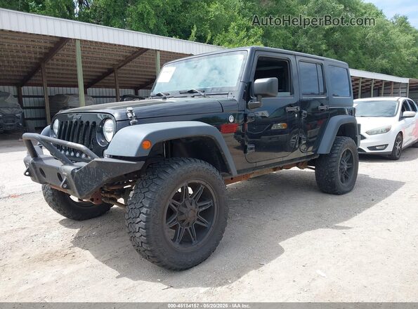 1C4BJWDG2GL133870 2016 JEEP WRANGLER UNLIMITED Черный Передняя левая четверть