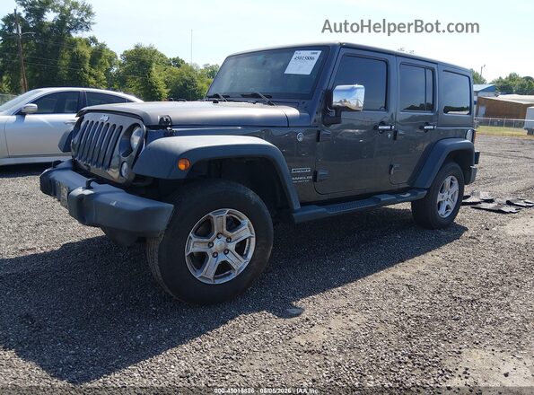 1C4BJWDG2GL221494 2016 JEEP WRANGLER UNLIMITED Gray Передня ліва чверть