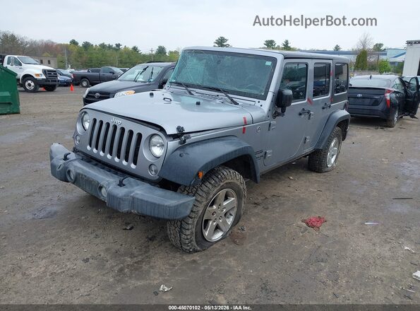 1C4BJWDG3GL127740 2016 JEEP WRANGLER UNLIMITED Gray Передня ліва чверть