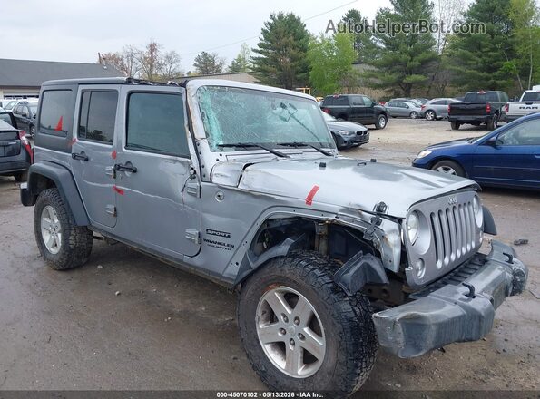1C4BJWDG3GL127740 2016 JEEP WRANGLER UNLIMITED Gray Вид спереду