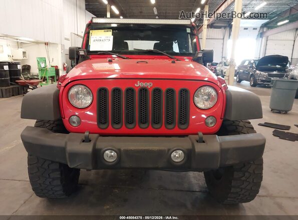 1C4BJWDG4JL849287 2018 JEEP WRANGLER Red Vista del cuadro de instrumentos