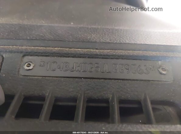 1C4BJWDG5JL889863 2018 JEEP WRANGLER White Вид підкапотного простору