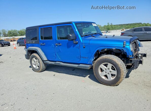 1C4BJWDG7GL247699 2016 JEEP WRANGLER Blue Delantero derecho