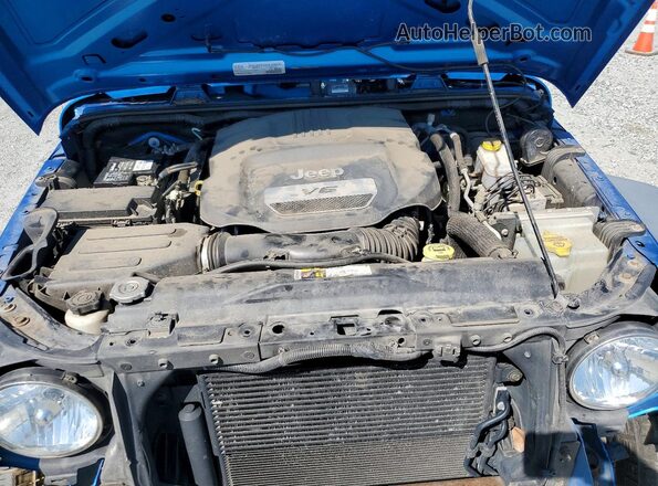 1C4BJWDG7GL247699 2016 JEEP WRANGLER Blue Vista del compartimento del motor