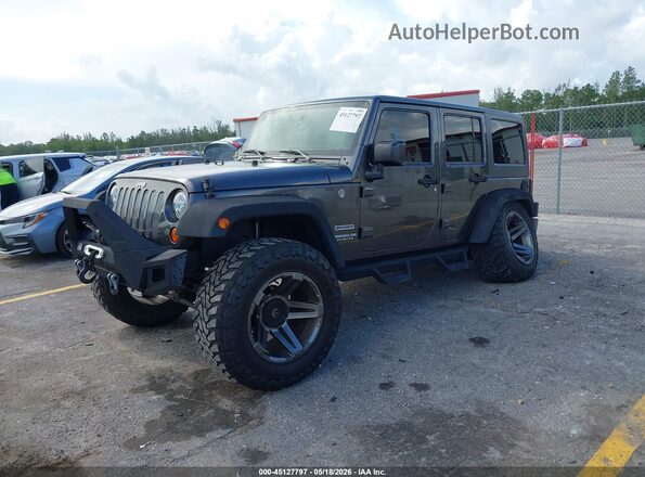 1C4BJWDG8HL570337 2017 JEEP WRANGLER UNLIMITED Серый Передняя левая четверть