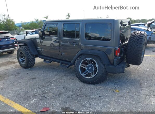1C4BJWDG8HL570337 2017 JEEP WRANGLER UNLIMITED Серый Задняя левая четверть