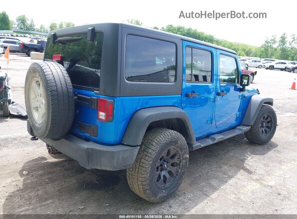 1C4BJWDG9GL301181 2016 JEEP WRANGLER UNLIMITED Blue Задня права чверть