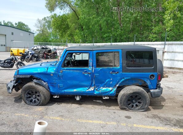 1C4BJWDG9GL301181 2016 JEEP WRANGLER UNLIMITED Blue Панорамний вид салону 360°