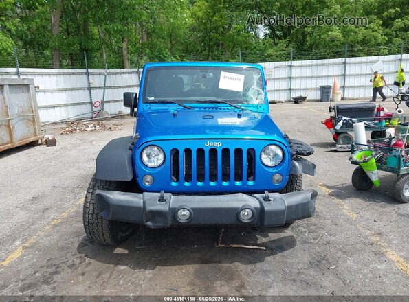 1C4BJWDG9GL301181 2016 JEEP WRANGLER UNLIMITED Blue Вид щитка приладів