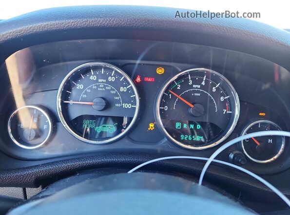 1C4BJWEG6GL204860 2016 JEEP WRANGLER Silver Вид щитка приладів