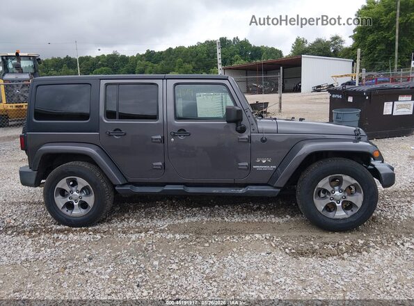 1C4BJWEG7GL207962 2016 JEEP WRANGLER UNLIMITED Gray Սալոնի հետևի տեսք