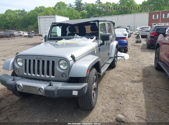 1C4BJWEG8GL183025 2016 JEEP WRANGLER UNLIMITED Серебряный Передняя левая четверть