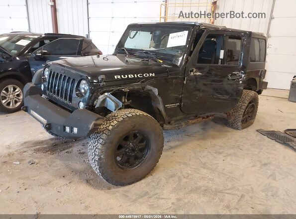 1C4BJWFG2GL271244 2016 JEEP WRANGLER UNLIMITED Черный Передняя левая четверть