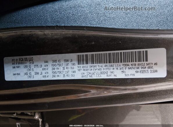 1C4HJWDG2JL869242 2018 JEEP WRANGLER Black Widok komory silnika