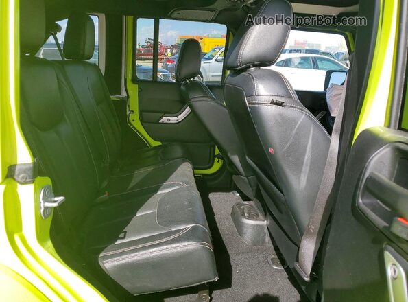 1C4HJWFG6GL322836 2016 JEEP WRANGLER Зеленый Вид задней части салона