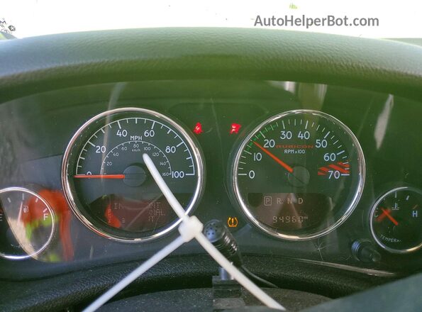 1C4HJWFG6GL322836 2016 JEEP WRANGLER Зеленый Вид щитка приборов