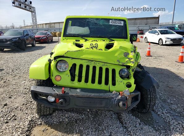1C4HJWFG6GL322836 2016 JEEP WRANGLER Зеленый Вид спереди