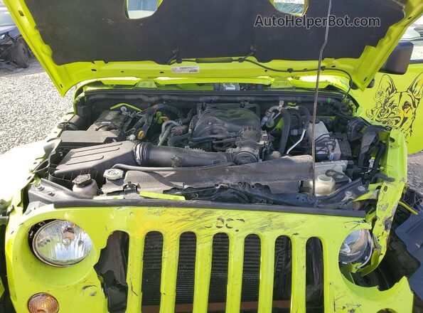 1C4HJWFG6GL322836 2016 JEEP WRANGLER Зеленый Вид подкапотного пространства