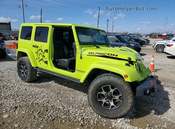 1C4HJWFG6GL322836 2016 JEEP WRANGLER Зеленый Передняя правая четверть