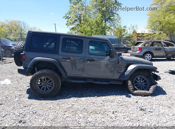 1C4HJXDG1LW200449 2020 JEEP WRANGLER UNLIMITED Gray Սալոնի հետևի տեսք