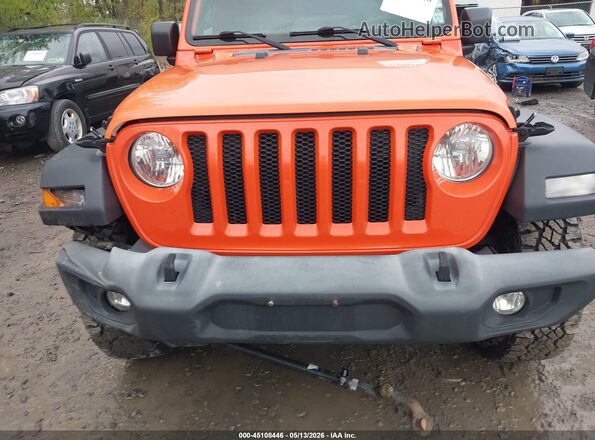 1C4HJXDG2JW305076 2018 JEEP WRANGLER UNLIMITED Orange Instrument cluster view