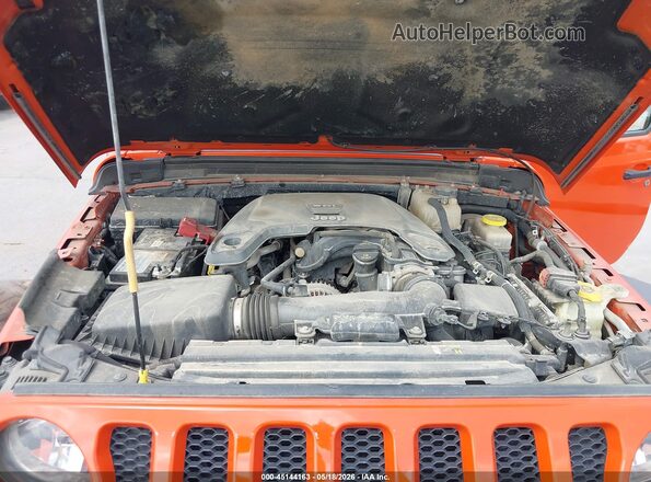 1C4HJXDG2KW508910 2019 JEEP WRANGLER UNLIMITED Оранжевый Вид сзади
