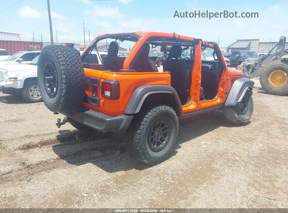1C4HJXDG4PW647069 2023 JEEP WRANGLER Orange Trasero derecho