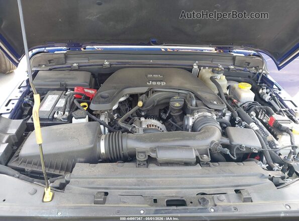 1C4HJXDG6KW535205 2019 JEEP WRANGLER UNLIMITED Blue უკანა ხედი