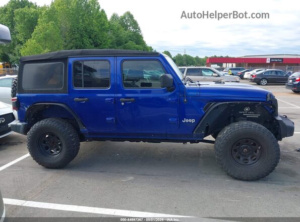 1C4HJXDG6KW535205 2019 JEEP WRANGLER UNLIMITED Blue ხელსაწყოთა პანელის ხედი